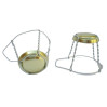 Gabbietta CON CAPPELLOTTO per tappo a fungo (100 pz) Colore ARGENTO-ORO