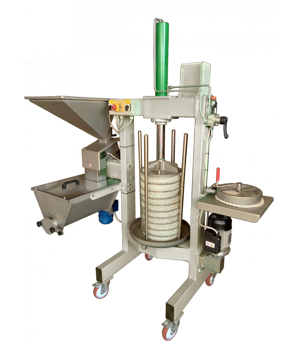 Frantoio per olive 30 kg / ora estrazione olio a freddo per piccoli e medi produttori.