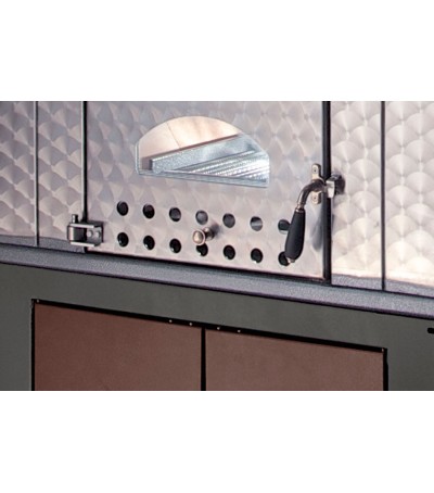 Forno a legna a fuoco indiretto camera di cottura CM 61x100