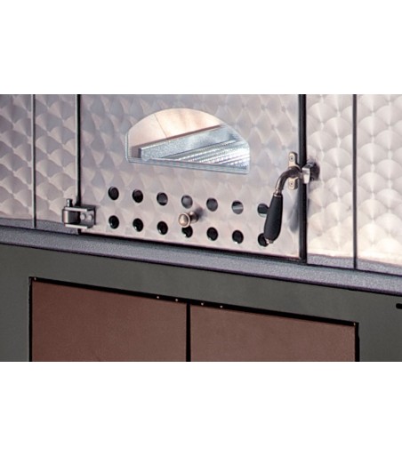 Forno a legna a fuoco indiretto camera di cottura CM 61x100