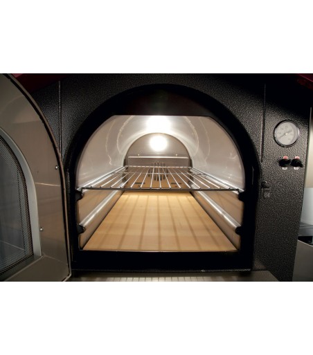 Forno a legna a fuoco indiretto da esterno camera di cottura cm 43x61