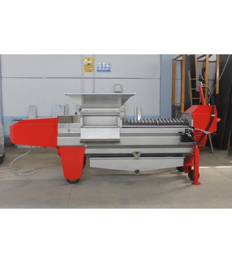 Pressa Continua Monococlea per Uva Trifase 0,75 kW - 0,5 / 0,6 tons / ora