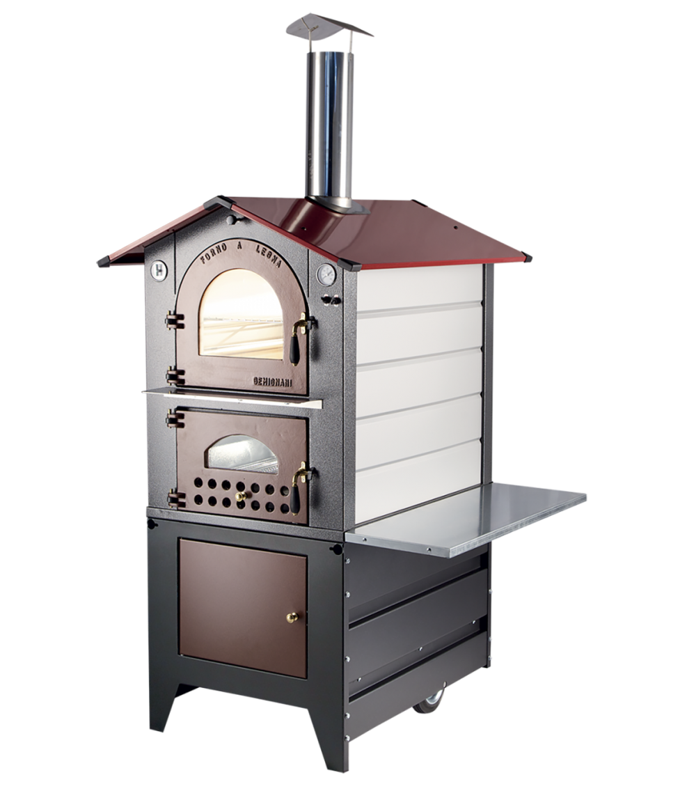 Forno a legna a fuoco indiretto da esterno camera di cottura cm 51x90 Forno a legna a fuoco indiretto da esterno camera di cottura cm 51x90