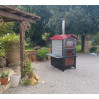 Forno a legna a fuoco indiretto da esterno camera di cottura cm 51x61