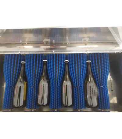 Lavabottiglie 4 Posti per Bottiglie Piene – Lavaggio Esterno in Acciaio Inox