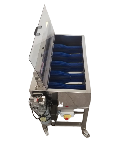 Lavabottiglie 4 Posti per Bottiglie Piene – Lavaggio Esterno in Acciaio Inox