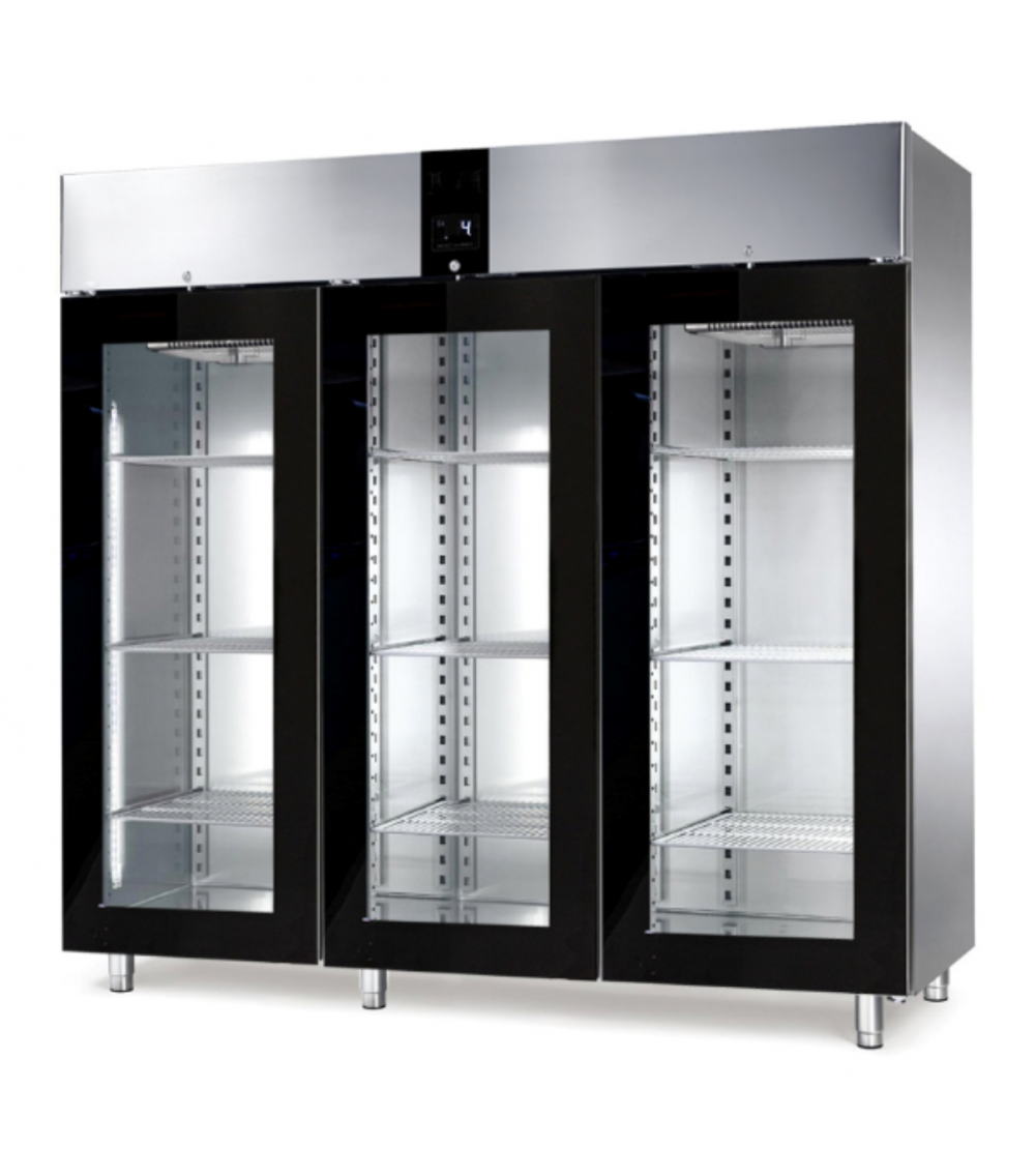Armadio Frigo Refrigerato Inox 3 Ante Vetro – 2300 Lt Ventilato +2/+10°C Armadio Frigo Refrigerato Inox 3 Ante Vetro – 2300 Lt Ventilato +2/+10°C