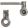 Valvola a sfera inox 1/2" x 3/4" M/M Valvola a sfera inox 1/2" x 3/4" M/M