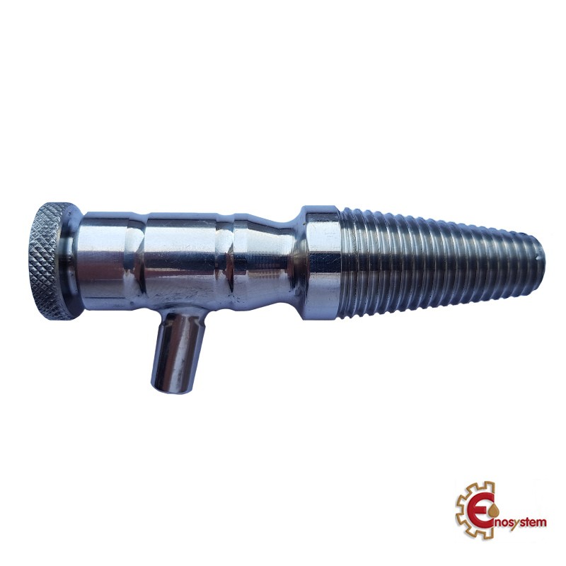 Rubinetto assaggiavino inox mini per botti in legno