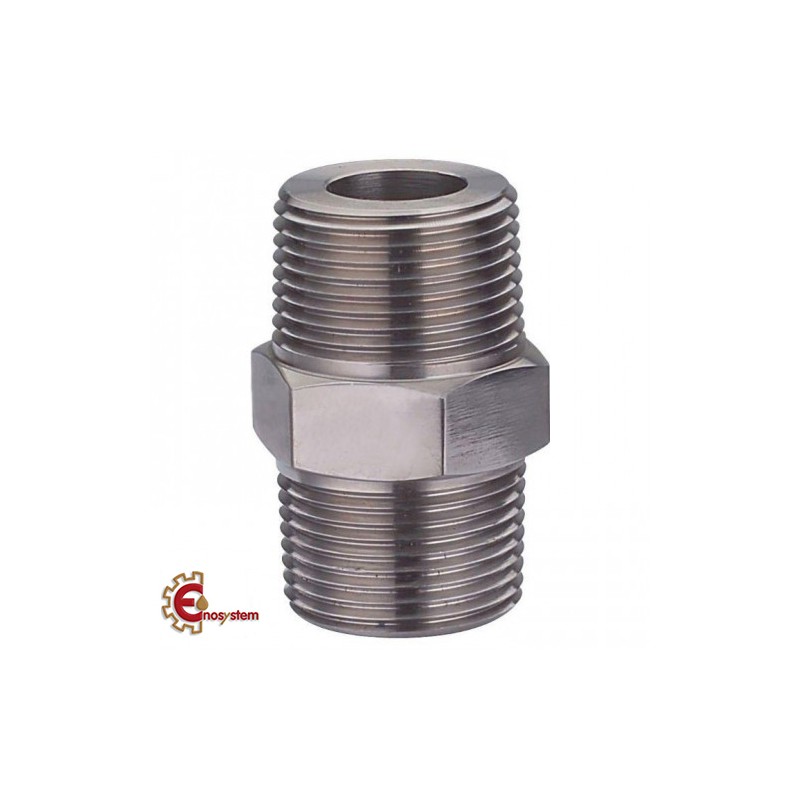 Nipplo esagonale inox 3/8"
