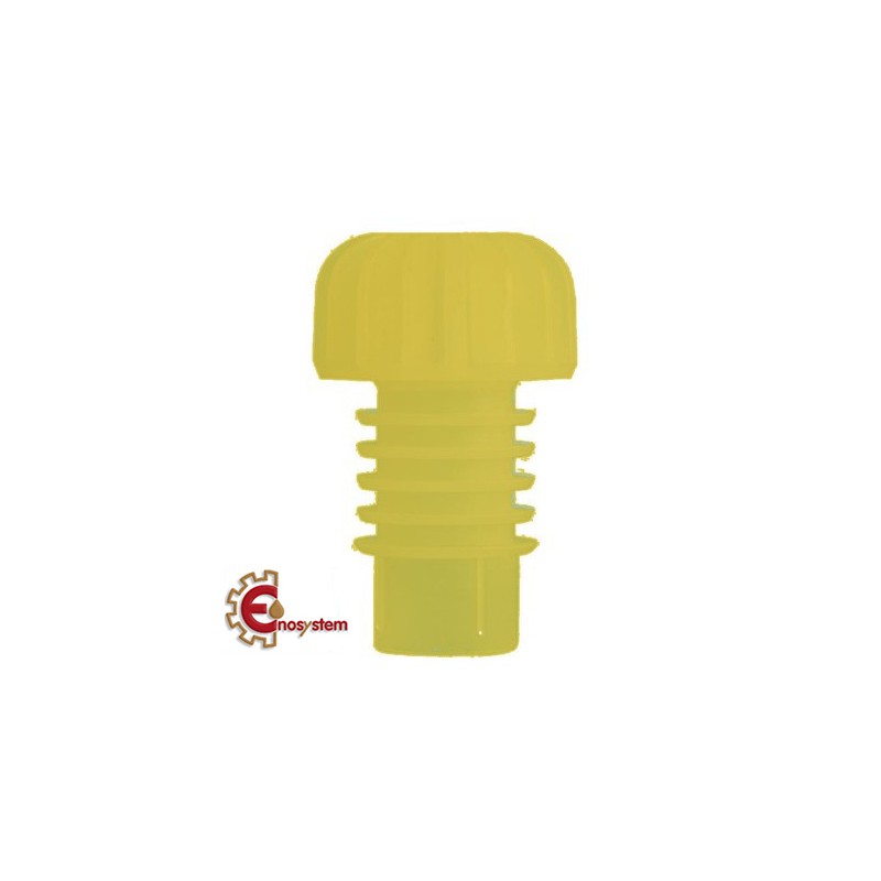 Tappo in plastica alettato GIALLO 100 pz
