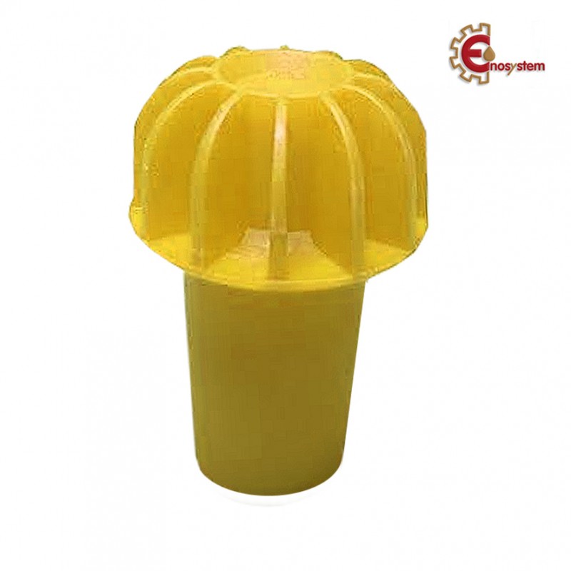 Tappo in plastica liscio GIALLO 100 pz NON DISPONIBILE