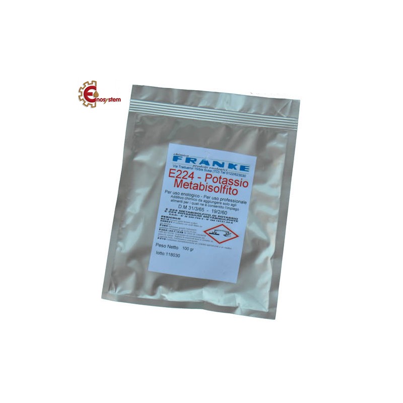 Metabisolfito di potassio 100 gr