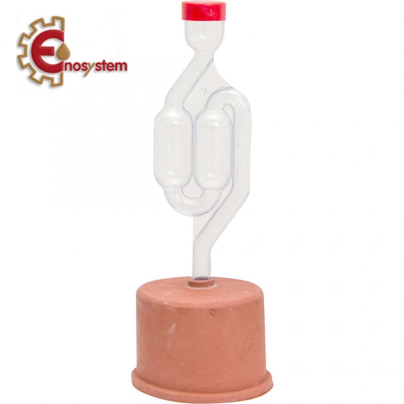 Minifermentatore a 2 bolle con Cappellotto in gomma (∅ 60 mm) Minifermentatore a 2 bolle con Cappellotto in gomma (∅ 60 mm)