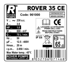 Pompe alimentari Rover acquisto e vendita on line