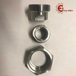 Attacco connettore Niplo doppio 1/2 pollice a 1/2 pollice inox