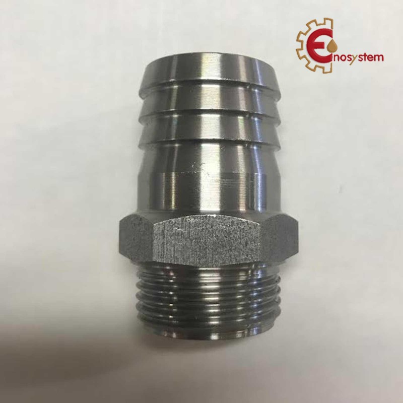 Portagomma Maschio 3/4 a 3/4 pollice inox