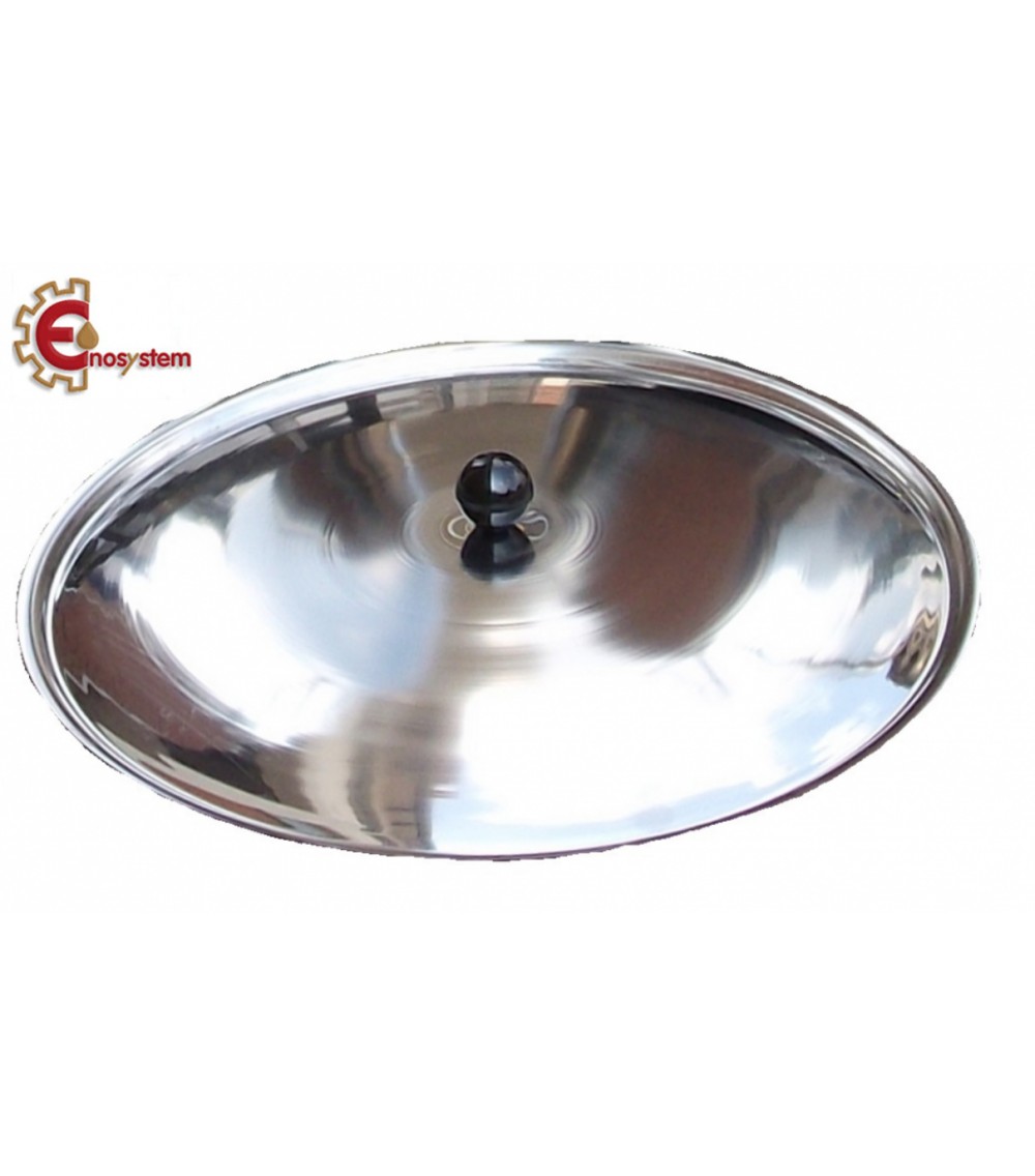 Coperchio Inox per secchi (beccuccio pesante) e pentole Lt 12