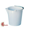 Secchio 15 Lt plastica bianco con maniglia, graduato, beccuccio