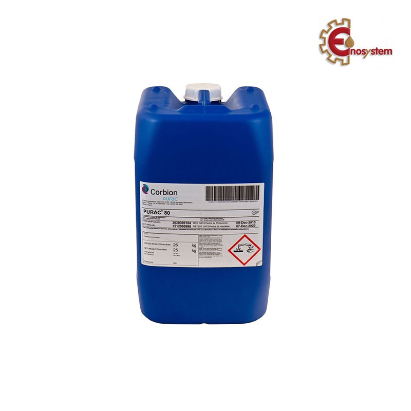 Acido Lattico alimentare 80% 25 Lt