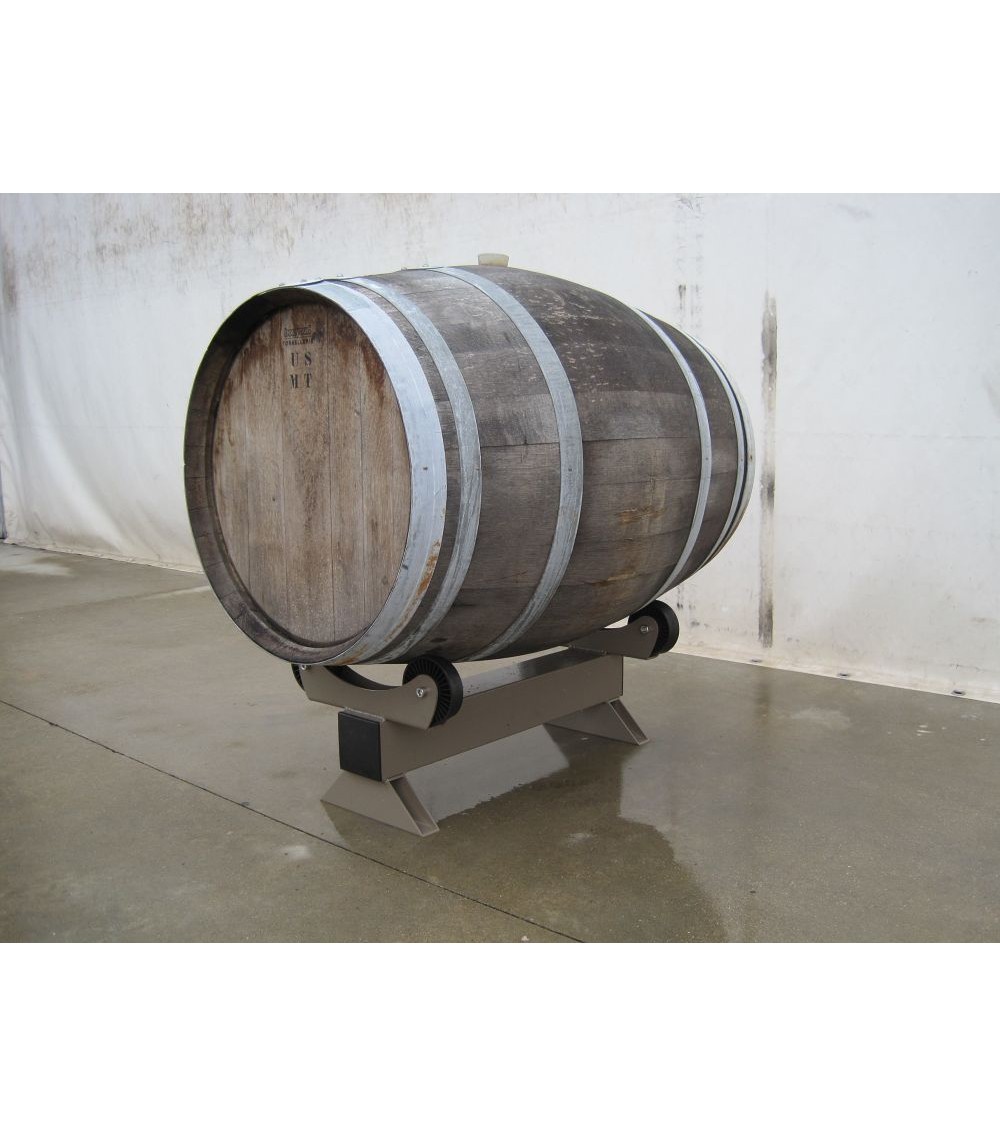Porta Barriques/Tonneaux 225 - 500 Lt ROTATIVO SINGOLO TRANSPALLET (Alluminio Anodizzato Argento) Porta Barriques/Tonneaux 225 - 500 Lt ROTATIVO SINGOLO TRANSPALLET (Alluminio Anodizzato Argento)
