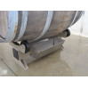 Porta Barriques/Tonneaux 225 - 500 Lt ROTATIVO SINGOLO TRANSPALLET (Alluminio Anodizzato Argento) Porta Barriques/Tonneaux 225 - 500 Lt ROTATIVO SINGOLO TRANSPALLET (Alluminio Anodizzato Argento)