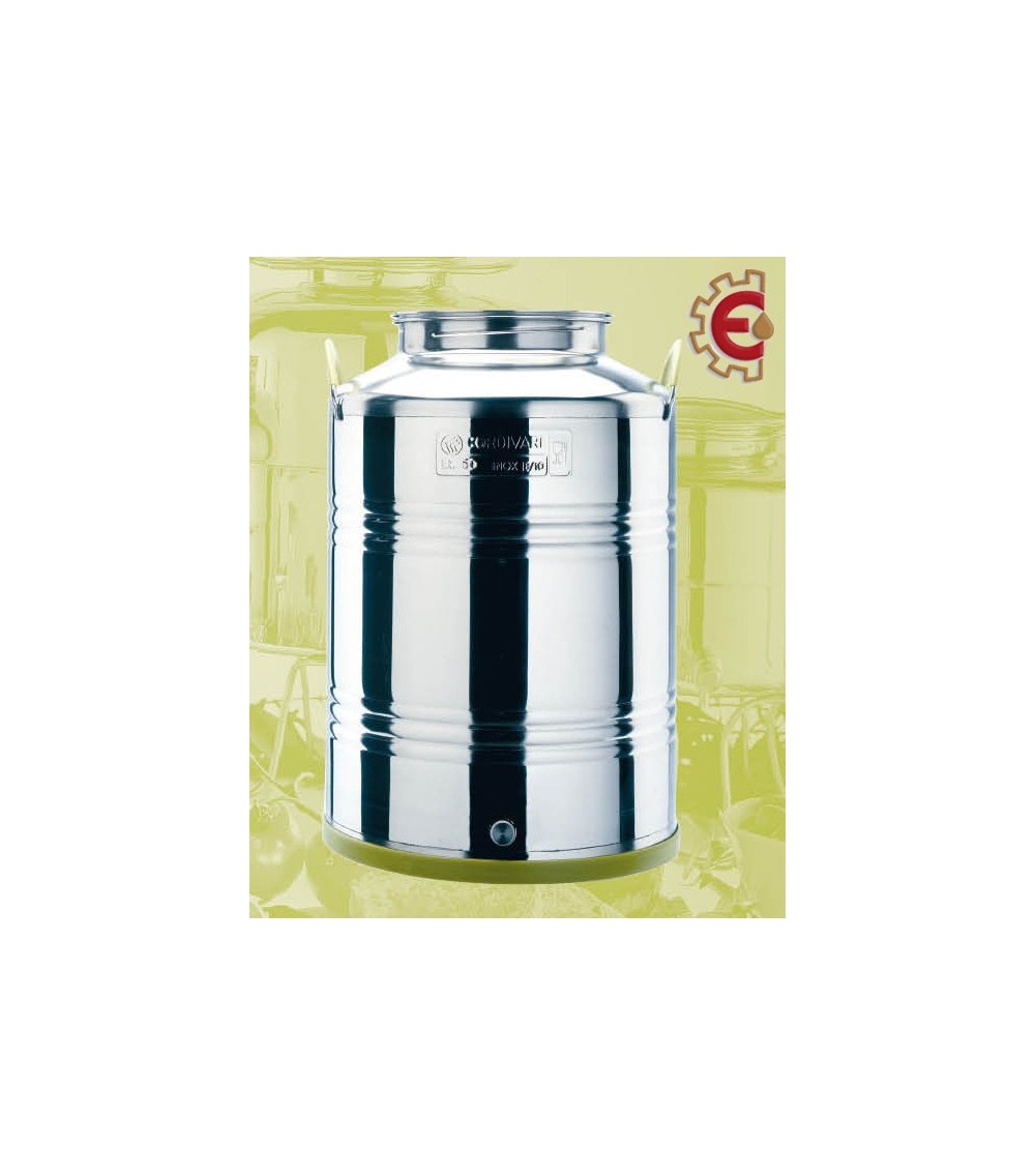 Fusto fermentatore inox 50 L