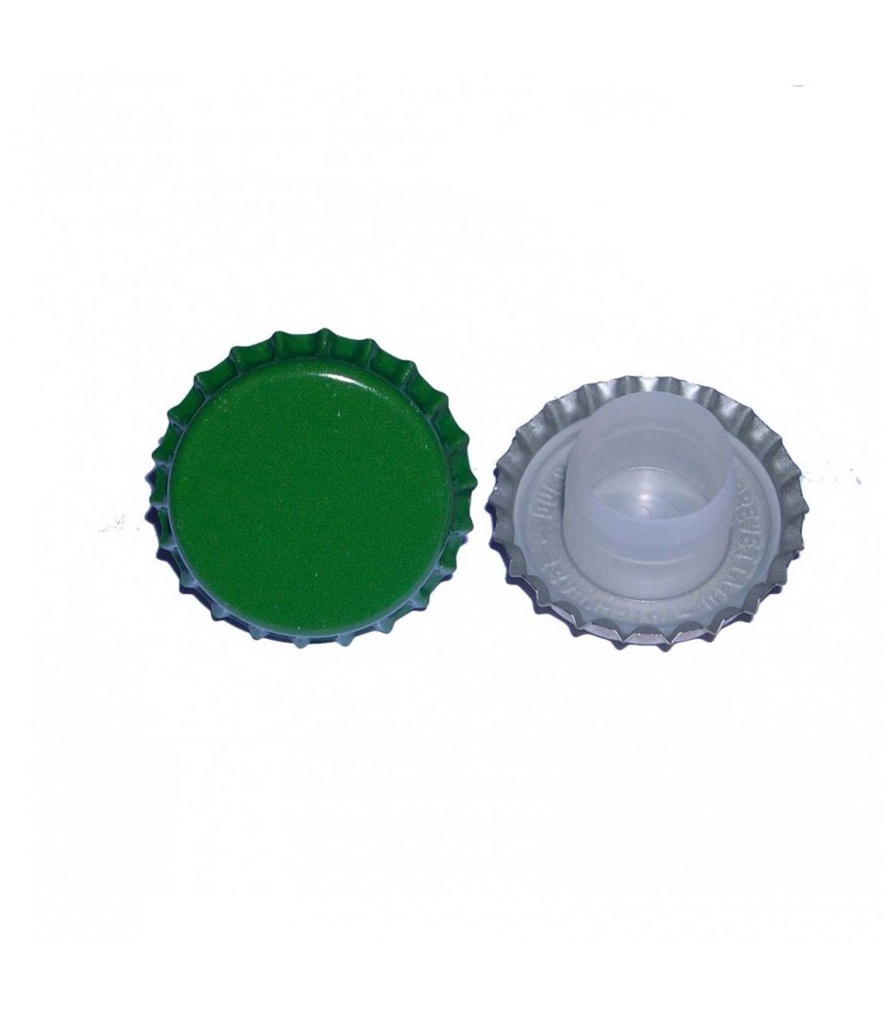 Tappo a corona verde con bidule lungo ⌀29 (200 pz)