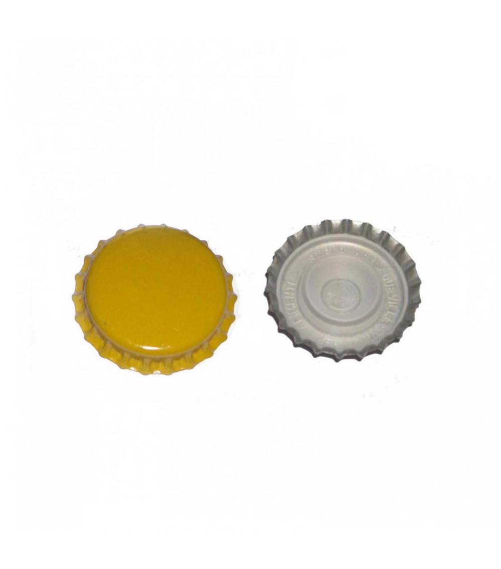 Tappo a corona con sottotappo giallo ⌀29 (200 pz)