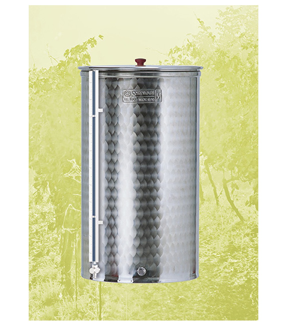 CONTENITORE IN ACCIAIO INOX 18/10 con Livello Visivo - 300 LT CONTENITORE IN ACCIAIO INOX 18/10 con Livello Visivo - 300 LT