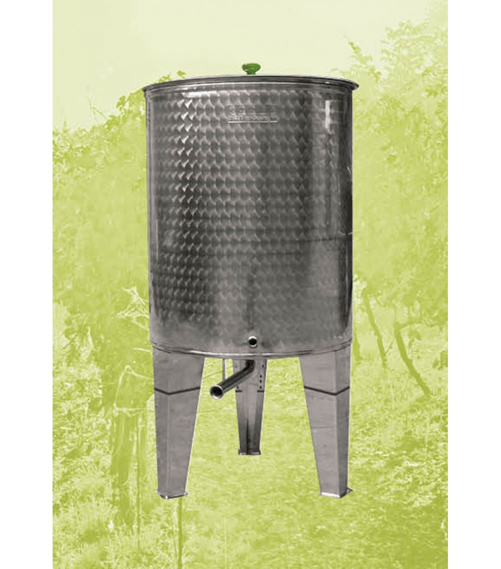 SERBATOIO IN ACCIAIO INOX 18/10 Fondo Conico - 700 LT SERBATOIO IN ACCIAIO INOX 18/10 Fondo Conico - 700 LT