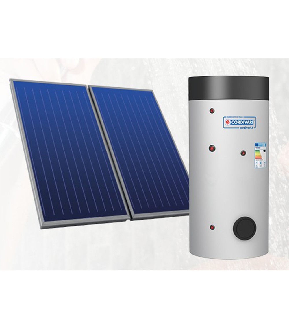 SISTEMA TERMICO SOLARE A CIRCOLAZ. FORZATA PER ACQUA CALDA CON INTEGRAZ. PER POMPA DI CALORE 5 MQ TF