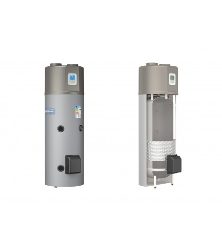 SISTEMA A CIRCOLAZIONE FORZATA CON SCALDACQUA A POMPA DI CALORE 5 MQ TF