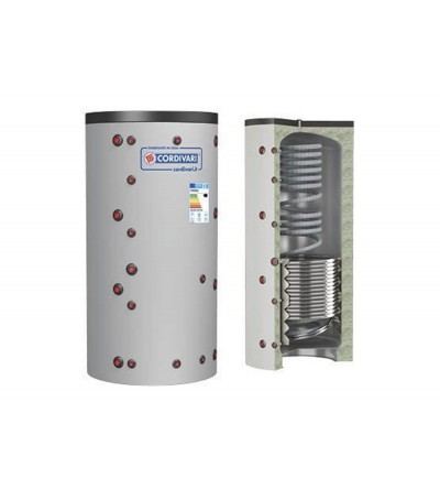 SISTEMA COMBINATO A CIRCOLAZ. FORZATA PER ACQUA CALDA E RISCALDAMENTO CON TERMOACCUMULATORE 7,5 MQ TF