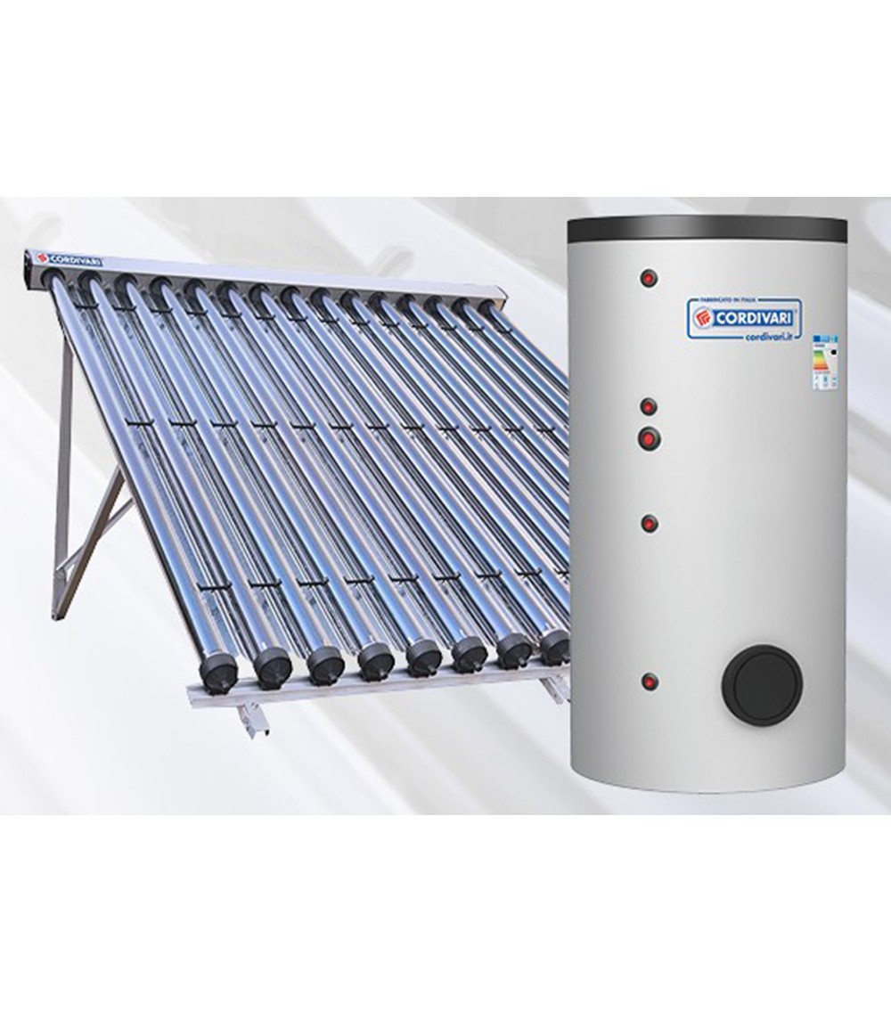 PER ACQUA CALDA CON COLLETTORI SOTTOVUOTO E BOLLITORE A DOPPIO SCAMBIO PER INTEGRAZIONE CALDAIA CVT 10 TF PER ACQUA CALDA CON COLLETTORI SOTTOVUOTO E BOLLITORE A DOPPIO SCAMBIO PER INTEGRAZIONE CALDAIA CVT 10 TF