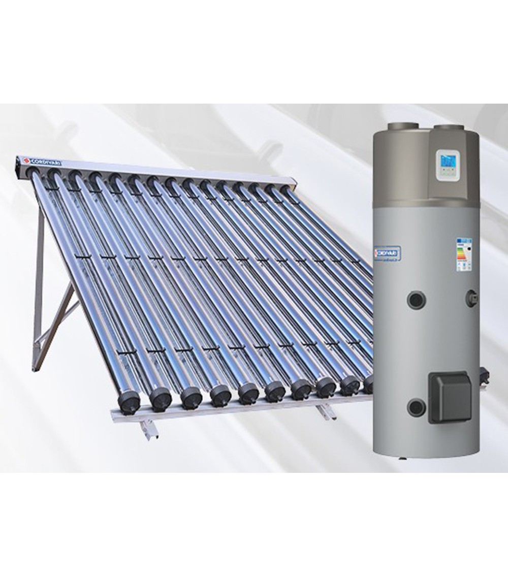 A CIRCOLAZIONE FORZATA PER ACQUA CALDA SANITARIA CON COLLETTORI SOTTOVUOTO A POMPA DI CALORE CVT 10 TF A CIRCOLAZIONE FORZATA PER ACQUA CALDA SANITARIA CON COLLETTORI SOTTOVUOTO A POMPA DI CALORE CVT 10 TF