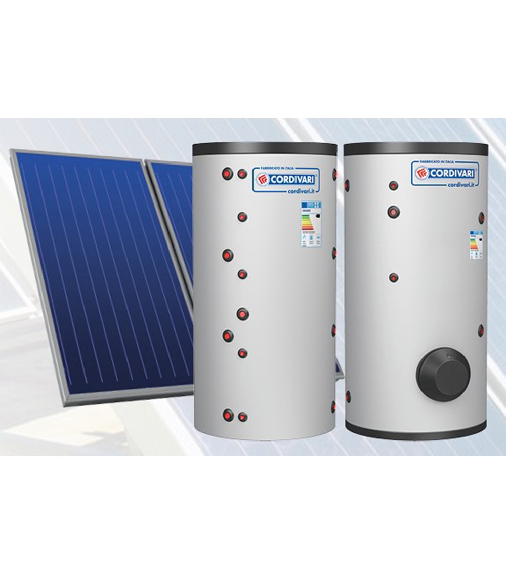 A CIRCOLAZ. FORZATA PER ACQUA CALDA E RISCALDAM. CON ACC. TECNICO A STRATIFICAZ. E VASO INERZIALE 37,5 MQ TF