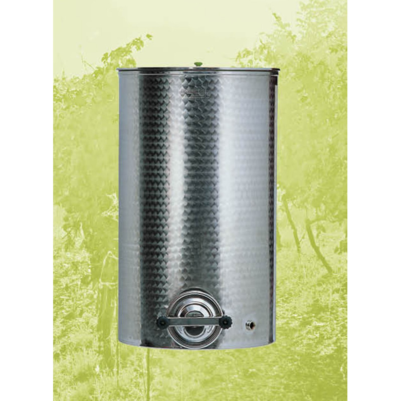 SERBATOIO IN ACCIAIO INOX 18/10 con Portella - 500 LT