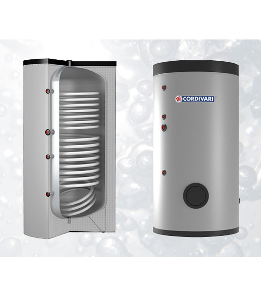 BOLLITORE CON 2 SCAMBIATORI FISSI PER PRODUZIONE DI ACQUA CALDA 150 BOLLITORE CON 2 SCAMBIATORI FISSI PER PRODUZIONE DI ACQUA CALDA 150