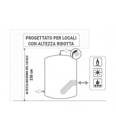 BOLLITORE CON 1 SCAMBIATORE ESTRAIBILE IN ACCIAIO INOX 316L 1.500