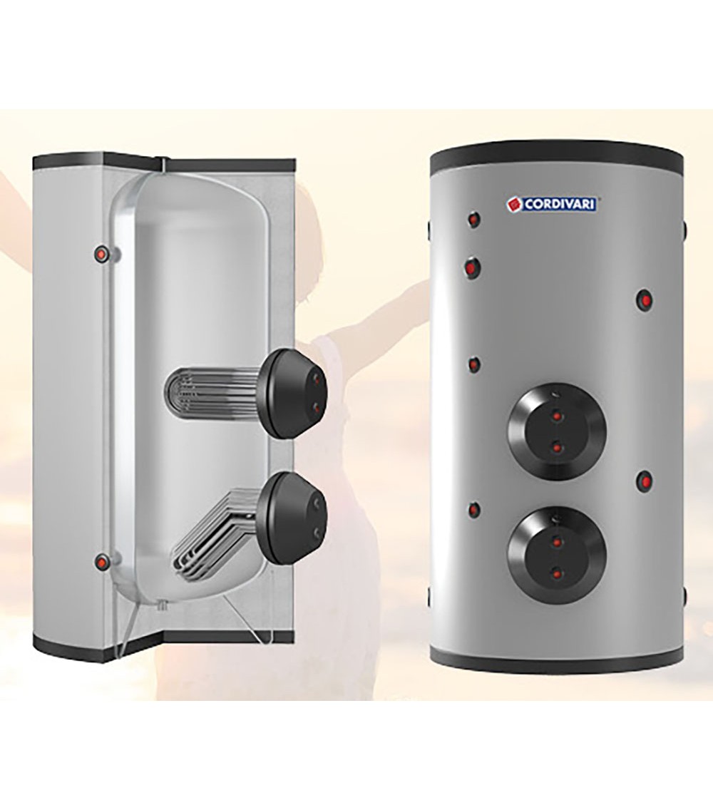 BOLLITORE CON 2 SCAMBIATORI ESTRAIBILI IN ACCIAIO INOX 316L 200 BOLLITORE CON 2 SCAMBIATORI ESTRAIBILI IN ACCIAIO INOX 316L 200