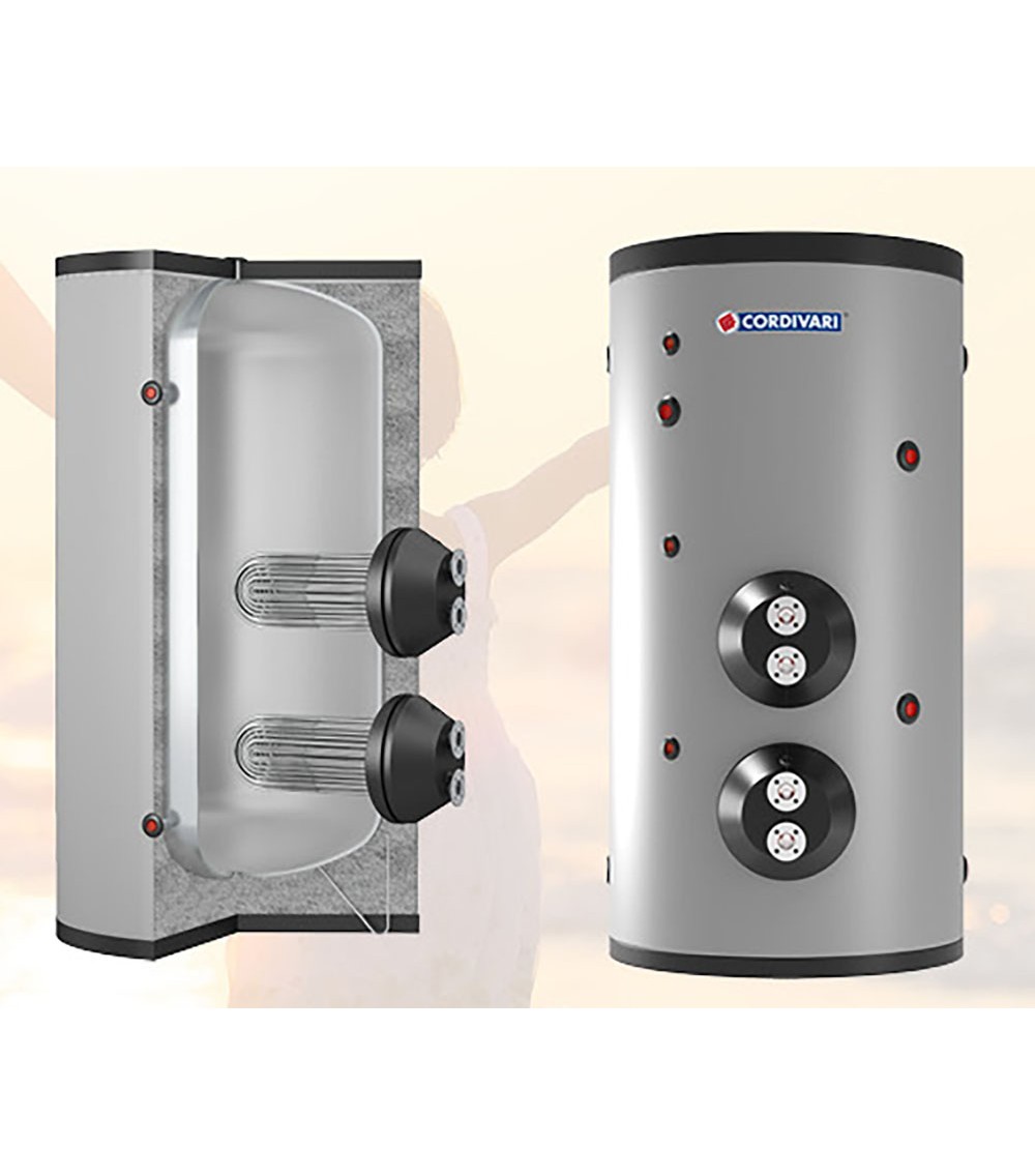 BOLLITORE CON 2 SCAMBIATORI ESTRAIBILI A VAPORE IN ACCIAIO INOX 316L 3.000 BOLLITORE CON 2 SCAMBIATORI ESTRAIBILI A VAPORE IN ACCIAIO INOX 316L 3.000