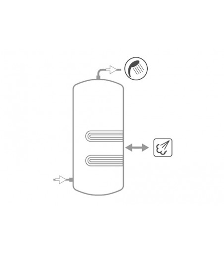 BOLLITORE CON 2 SCAMBIATORI ESTRAIBILI A VAPORE IN ACCIAIO INOX 316L 3.000