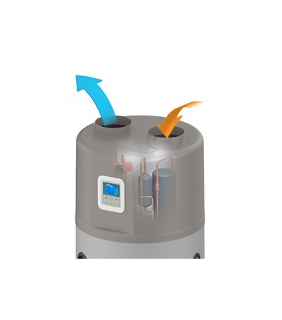 SCALDACQUA A POMPA DI CALORE E SCAMBIATORE INTEGRATIVO UNIVERSALE 200