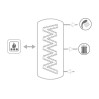 TERMOACCUMULATORE PER ACQUA DI RISCALDAMENTO CON ACCUMULO ACQUA CALDA SANITARIA 500 TERMOACCUMULATORE PER ACQUA DI RISCALDAMENTO CON ACCUMULO ACQUA CALDA SANITARIA 500