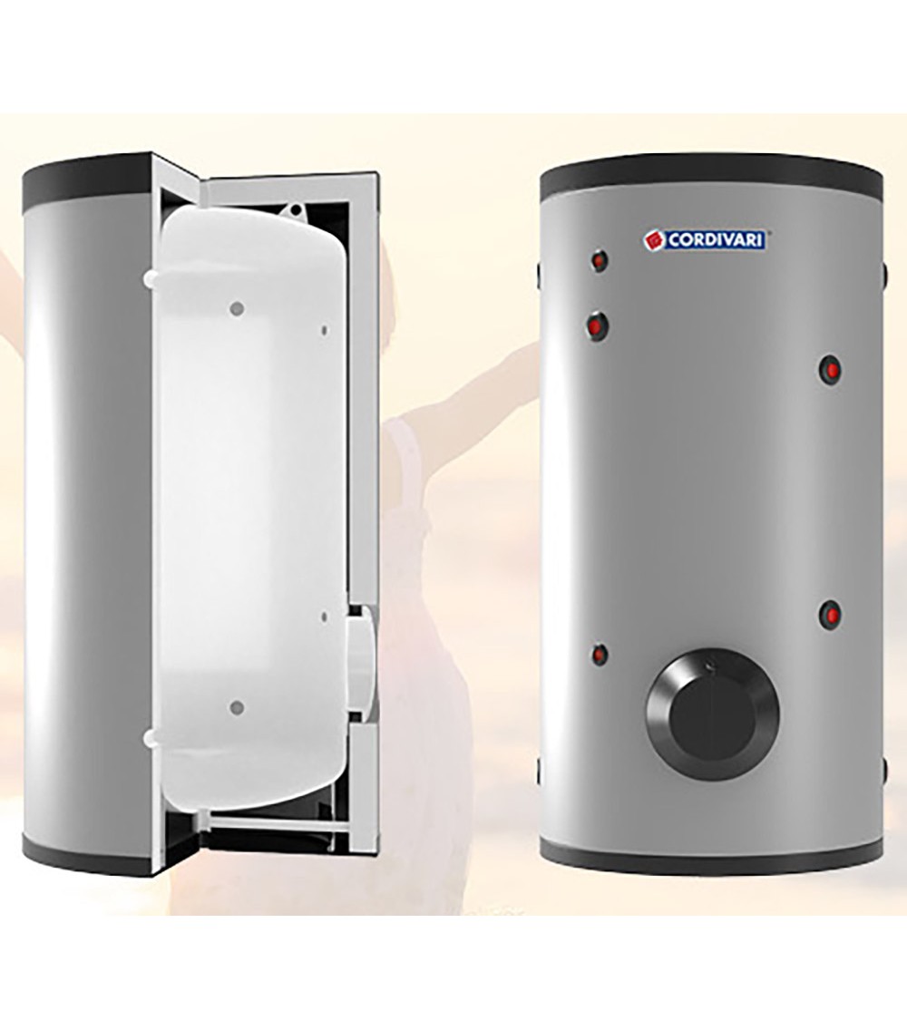 ACCUMULATORE DI ACQUA CALDA SANITARIA CON 1 FLANGIA CIECA 200