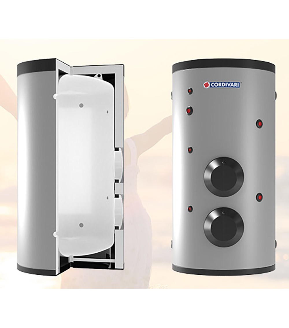 ACCUMULATORE DI ACQUA CALDA SANITARIA CON 2 FLANGE CIECHE 200