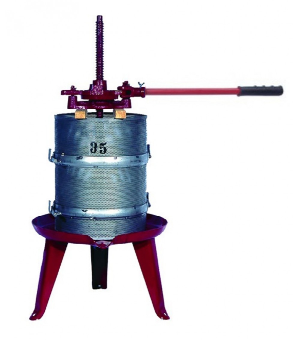 Torchio a leva con gabbia Inox da 40