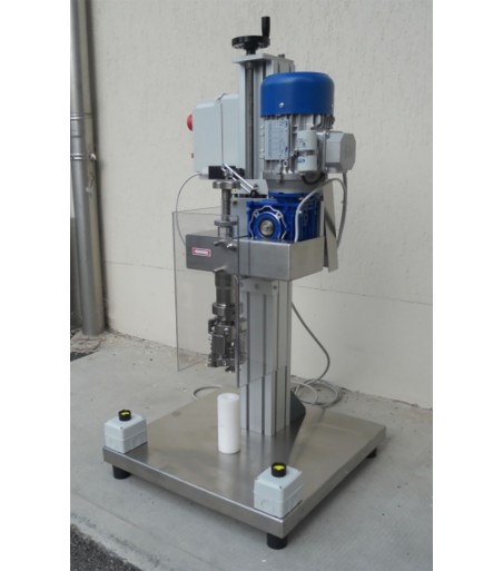 Avvitatore semiautomatico per filettare capsule alluminio (Testina a 4 rulli)